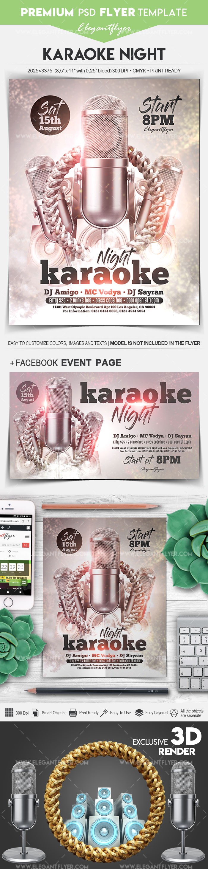 Karaoke Nacht by ElegantFlyer