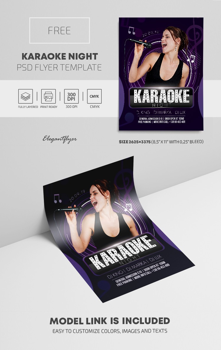 Karaoke Night → Karaoke-Nacht by ElegantFlyer