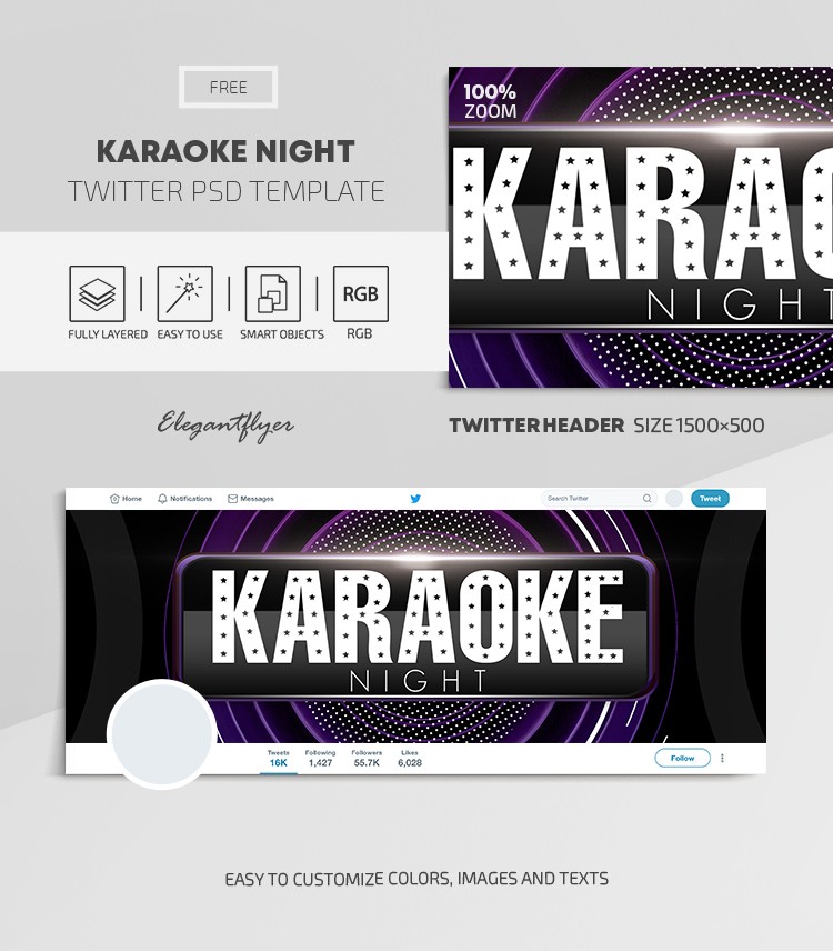 Noite de Karaoke by ElegantFlyer