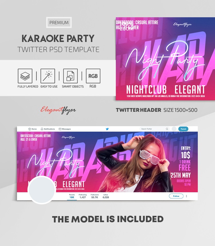 Karaoke Nacht Party by ElegantFlyer