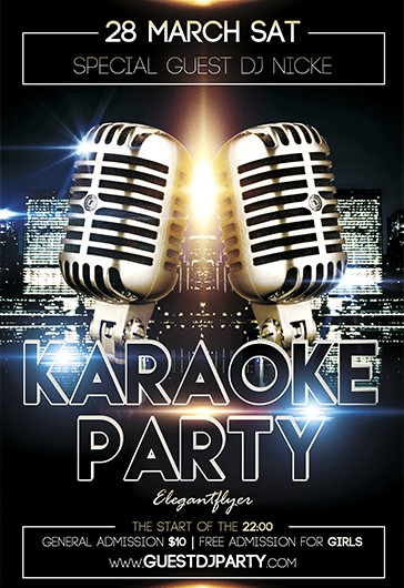 1000+ Free Karaoke Flyer Templates (PSD) - by ElegantFlyer