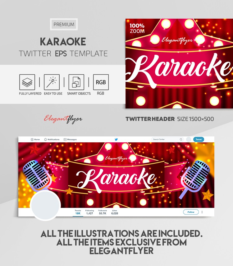 Karaoke Twitter by ElegantFlyer
