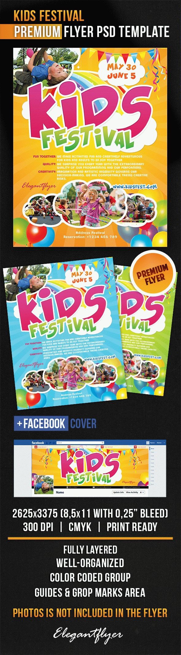 Kids Festival by ElegantFlyer