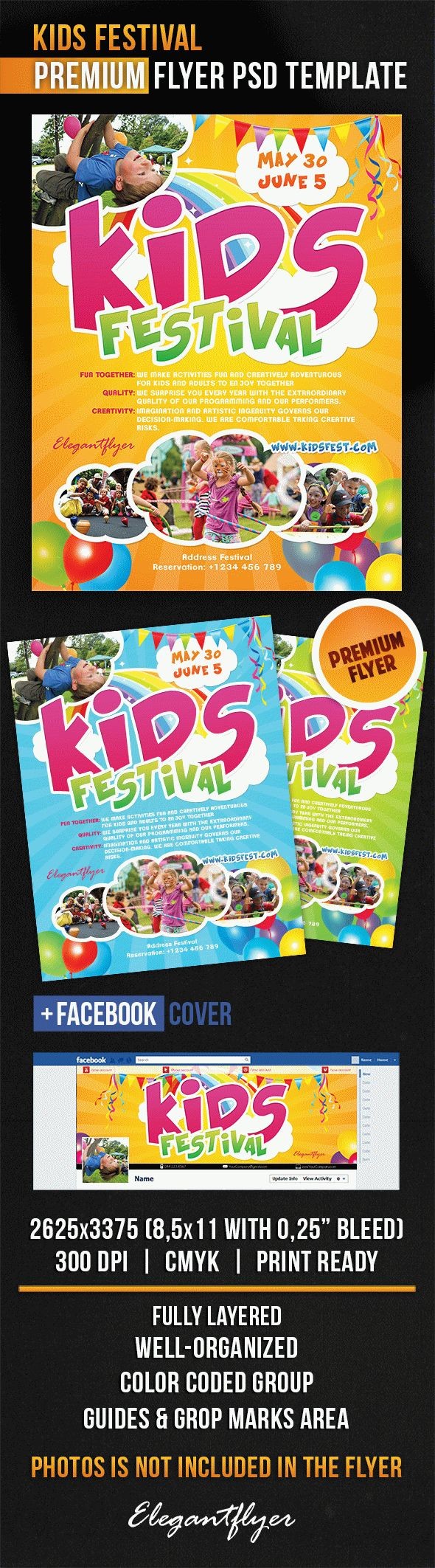 Festival per bambini by ElegantFlyer