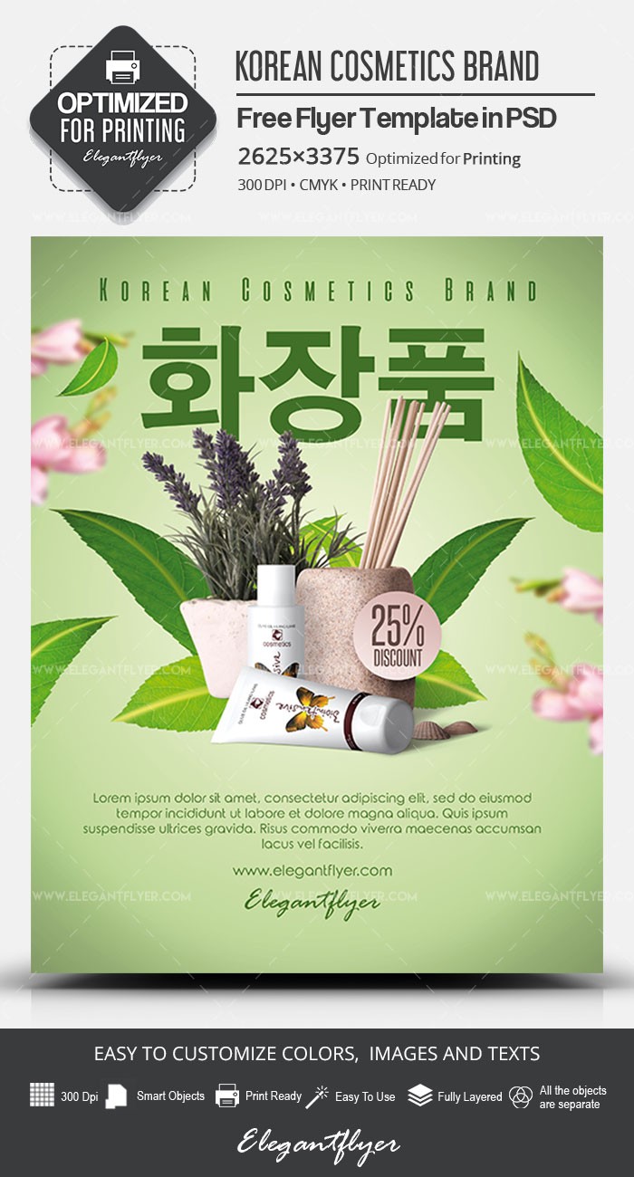 Korean Cosmetics Brand by ElegantFlyer