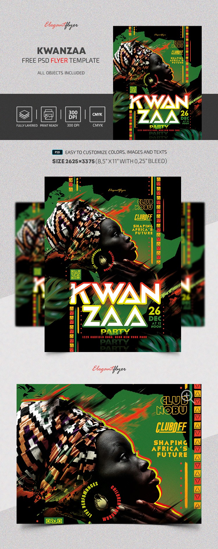 Kwanzaa Flyer by ElegantFlyer