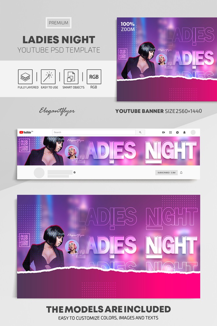 Noc damskich Youtube by ElegantFlyer