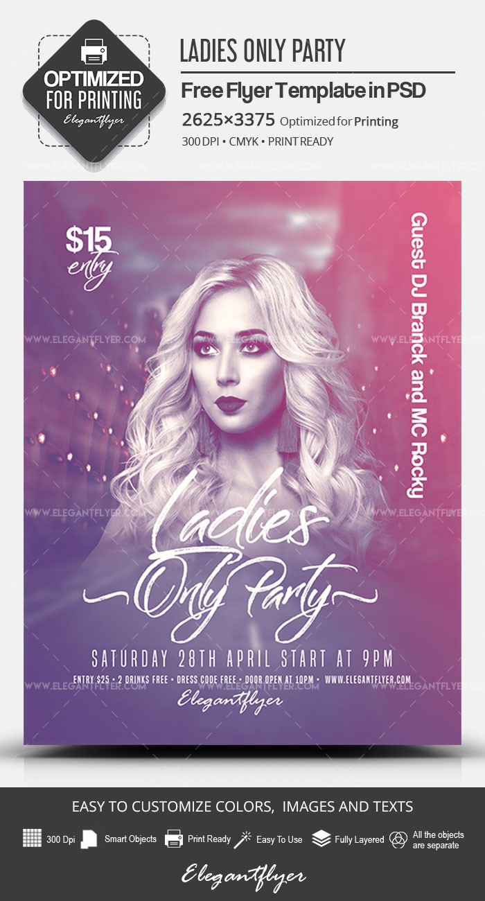Ladies Only Party by ElegantFlyer