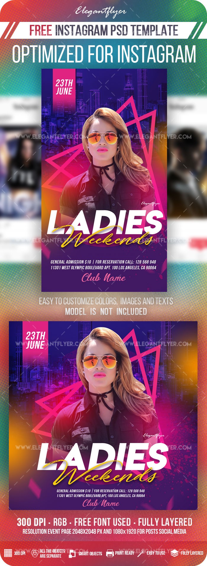 Ladies Weekends Instagram by ElegantFlyer