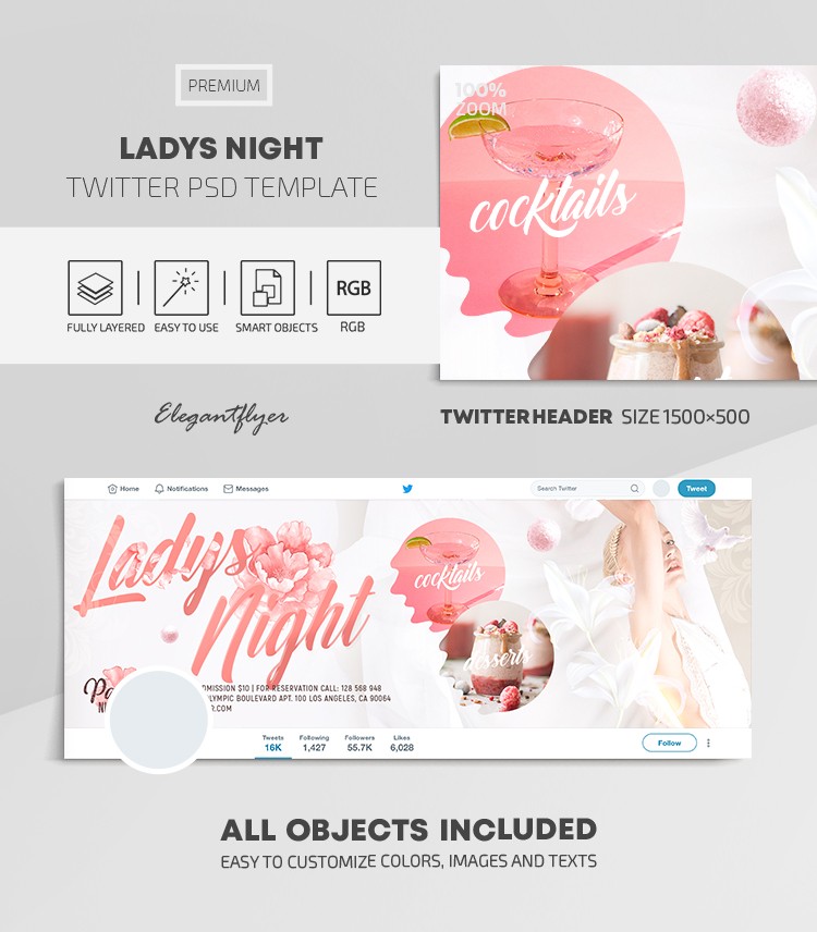 Noite das Mulheres by ElegantFlyer