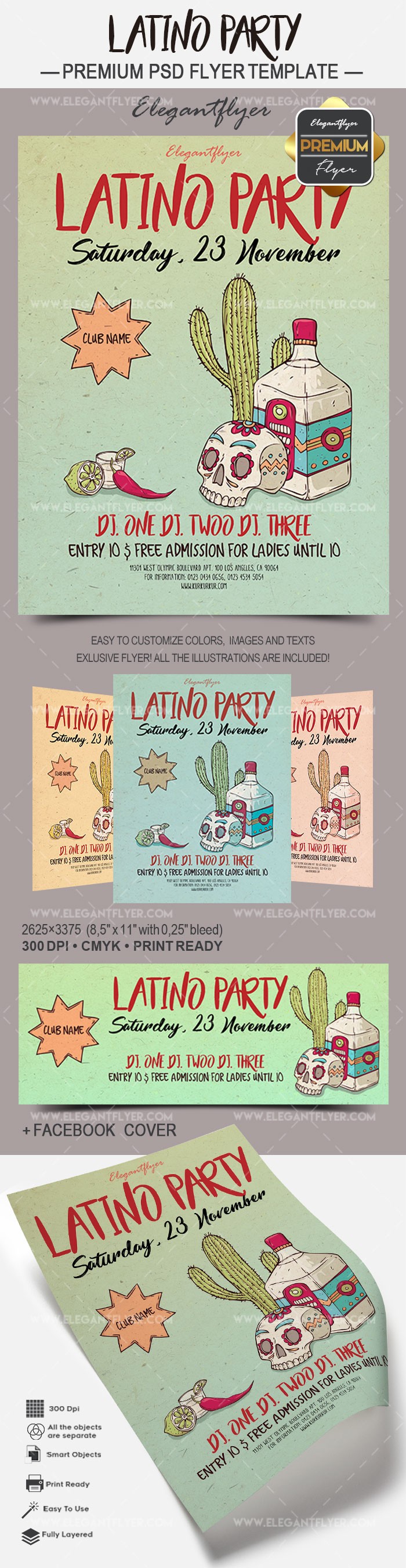 Latino Party by ElegantFlyer