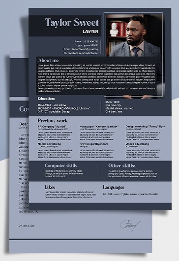 1000+ Free Cv Templates In Psd By Pro Designers