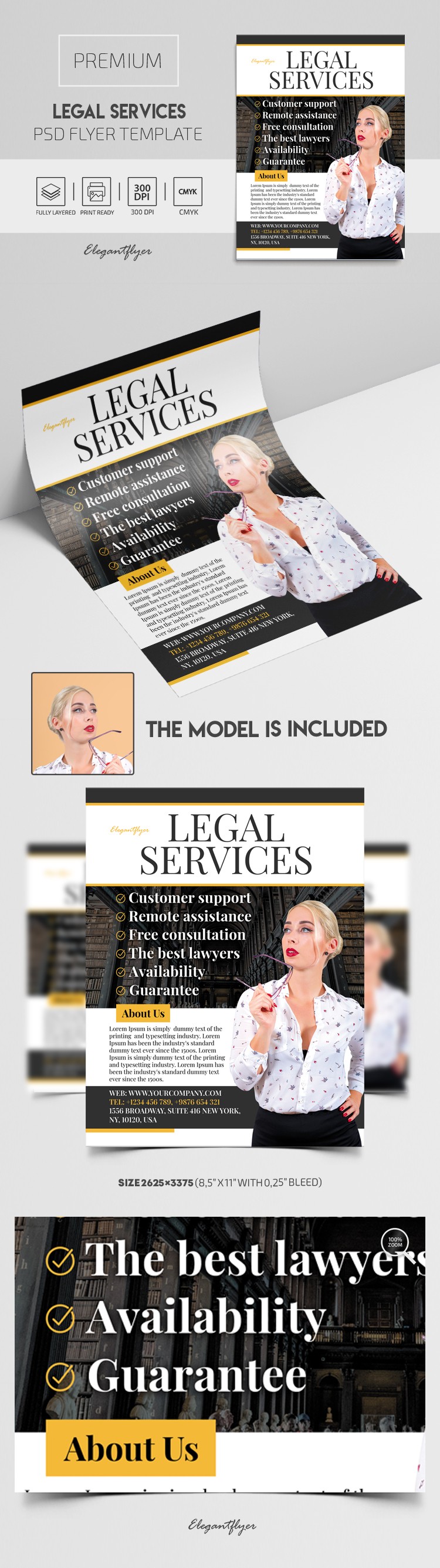 Flyer de services juridiques by ElegantFlyer