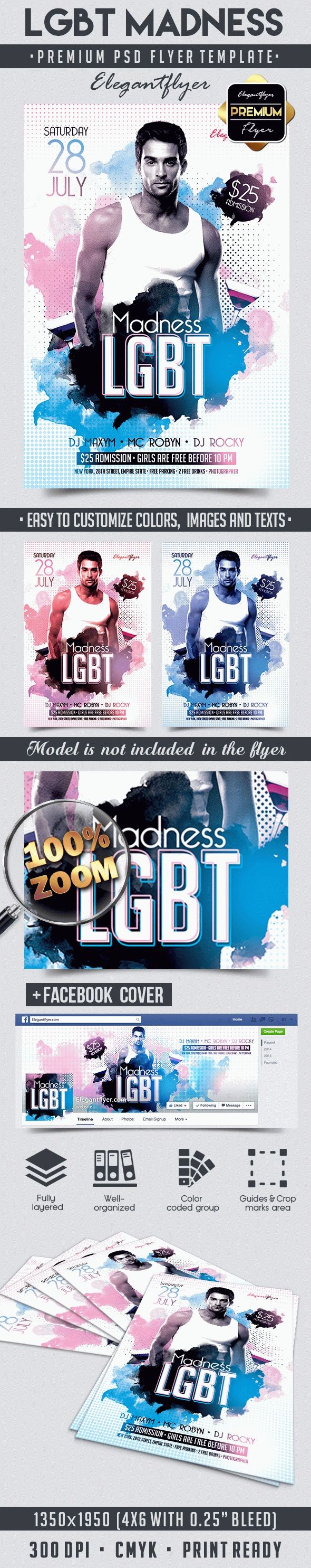 LGBT Madness Flyer by ElegantFlyer