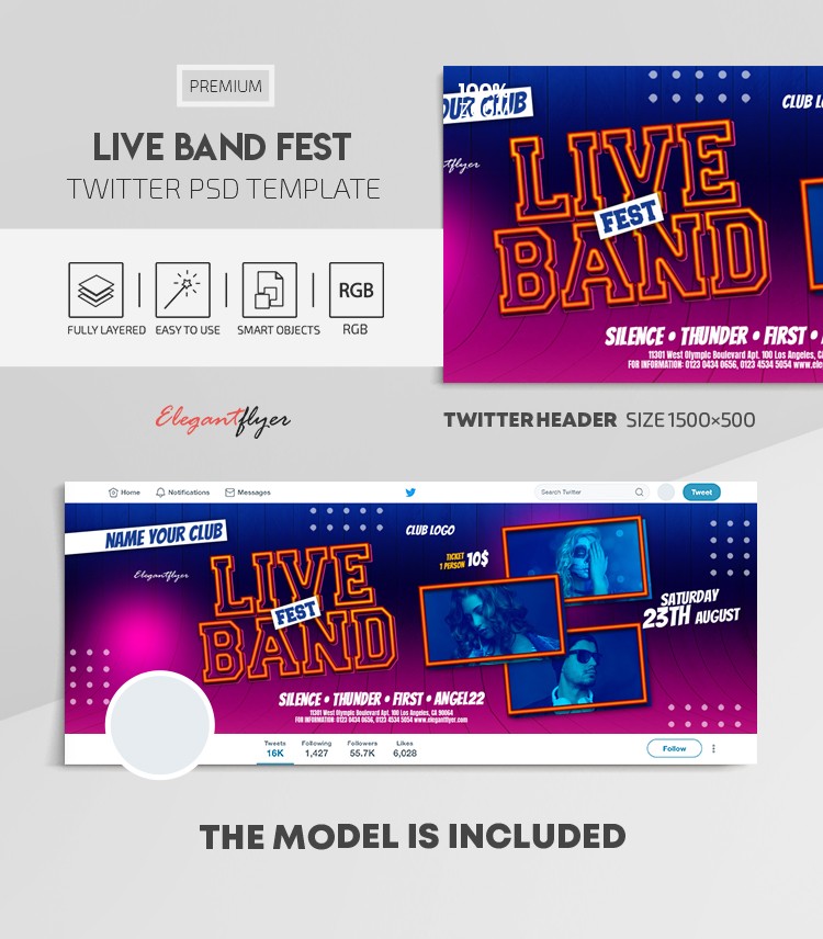 Live Band Fest by ElegantFlyer