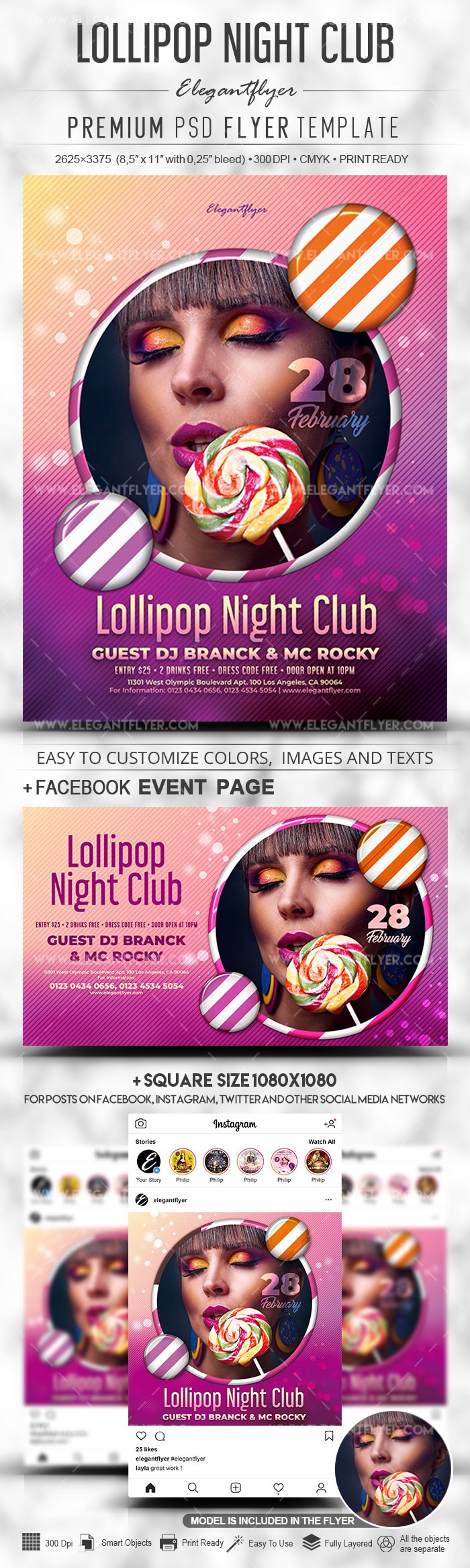 Lollipop Night Club. by ElegantFlyer