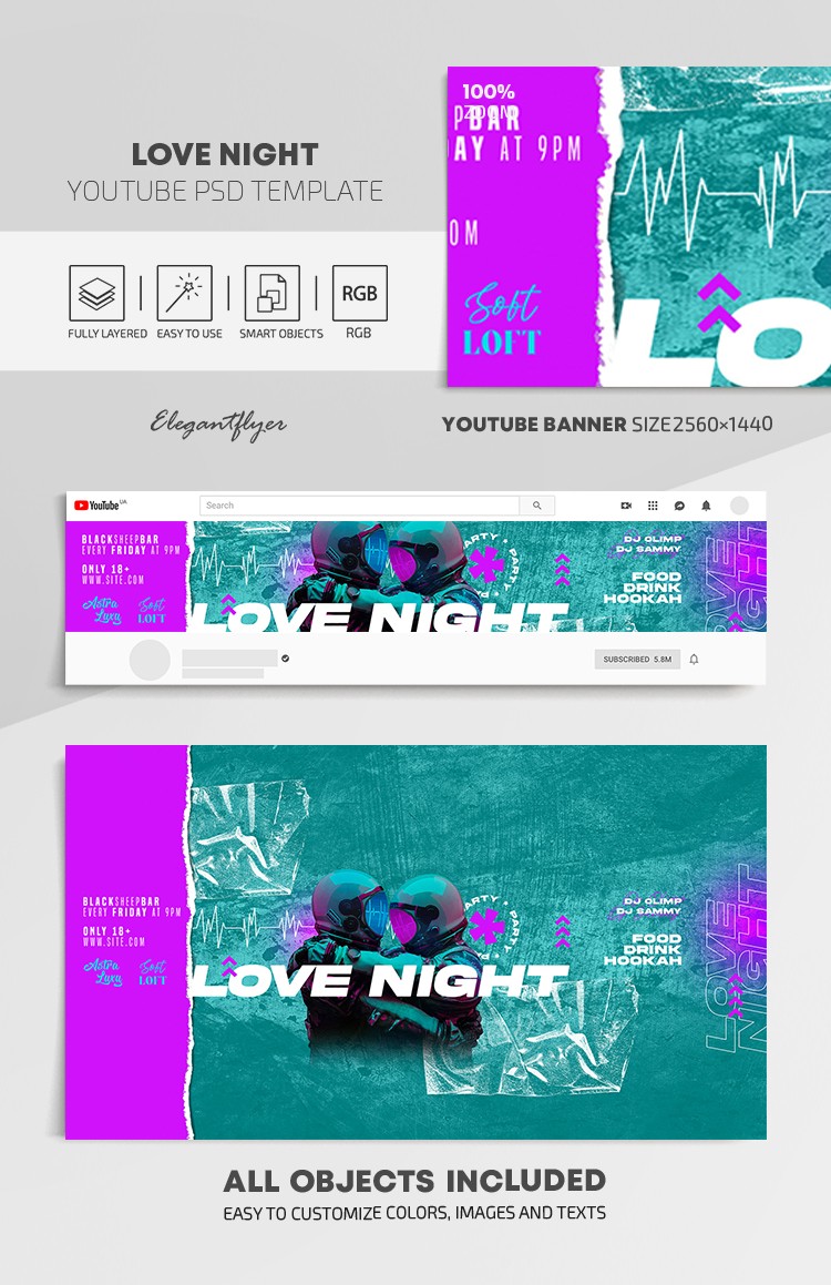 Noche de amor Youtube by ElegantFlyer
