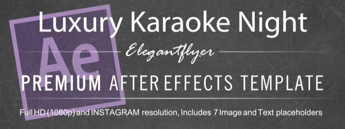 Luxury karaoke After Effects by ElegantFlyer