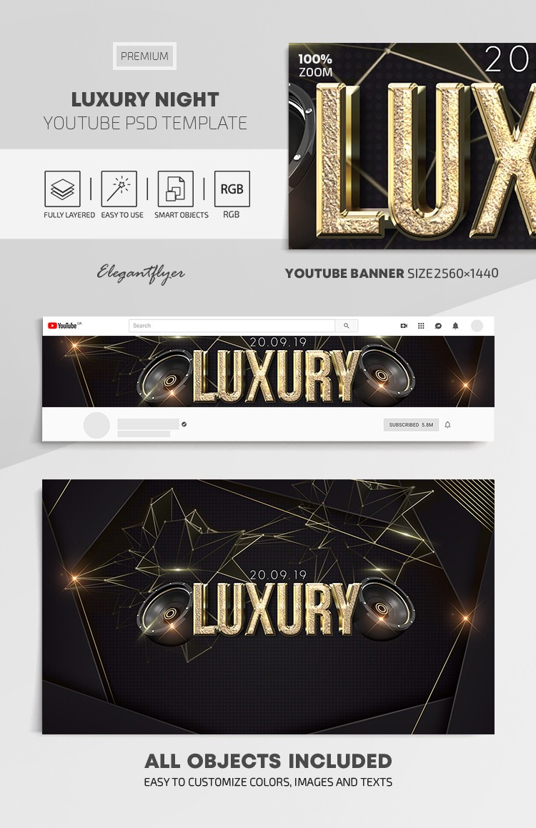 Luxury Night Youtube by ElegantFlyer