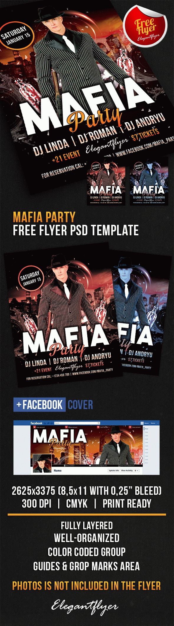 Fête de la Mafia by ElegantFlyer