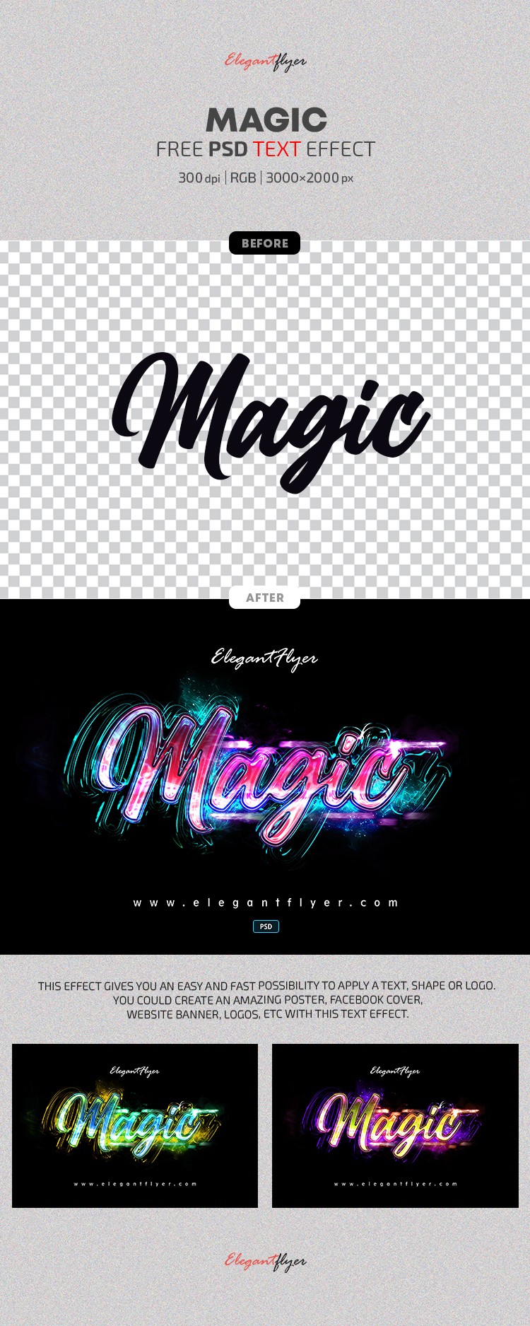 Efecto de texto mágico by ElegantFlyer