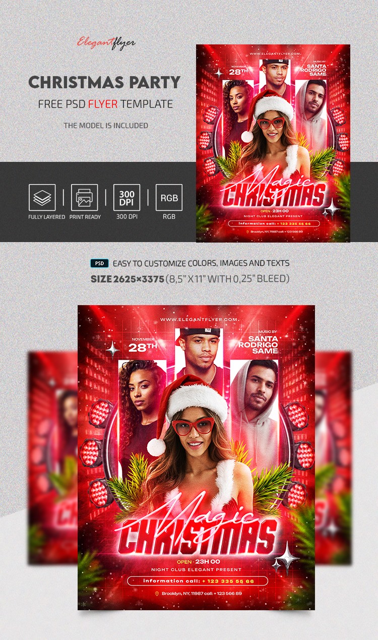 Folheto da Festa Mágica de Natal by ElegantFlyer