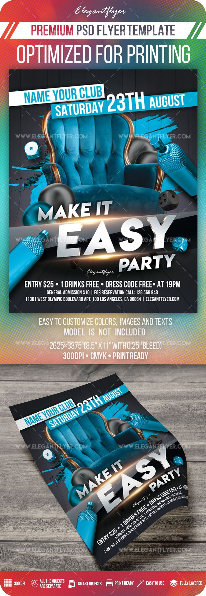 Make it Easy Party by ElegantFlyer