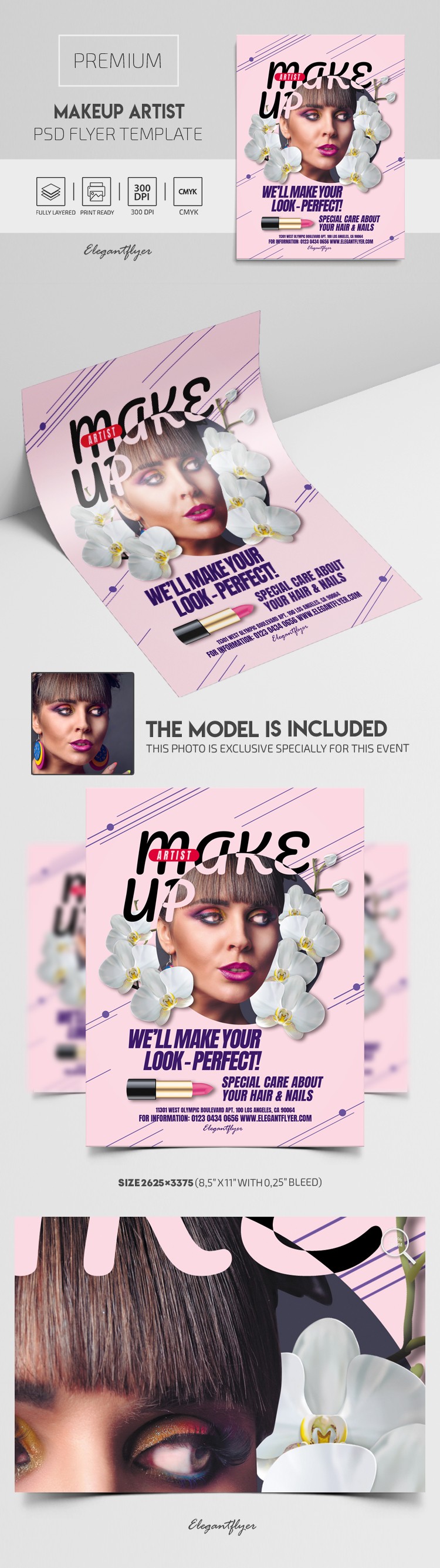 Make-Up Artist Flyer by ElegantFlyer