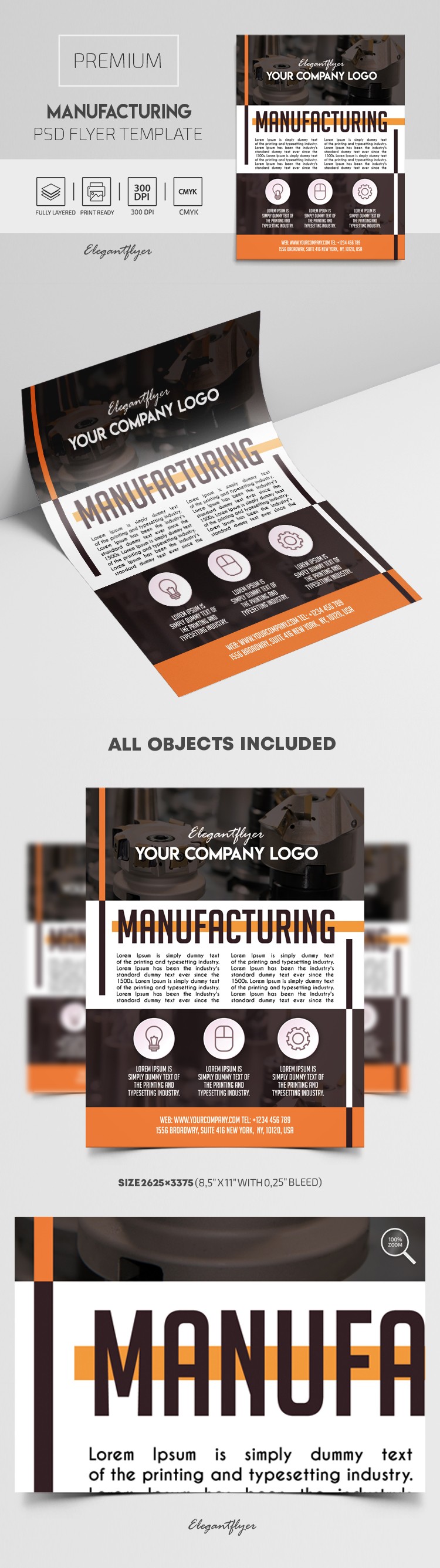 Manufacturing Flyer by ElegantFlyer