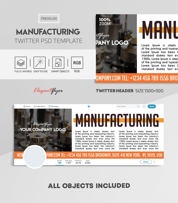 Manufacturing Twitter by ElegantFlyer