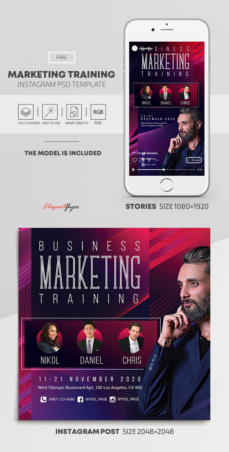 Formation en marketing Instagram by ElegantFlyer