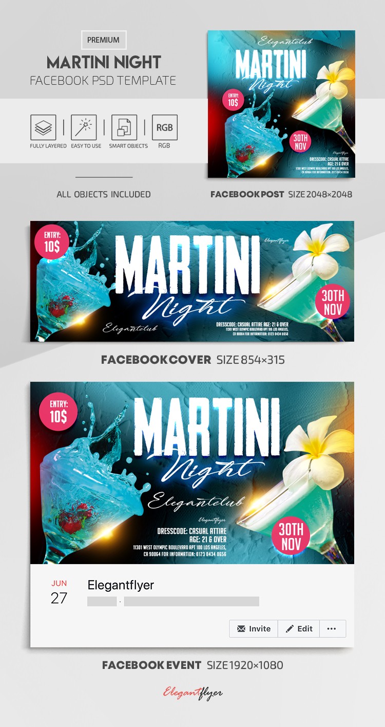Soirée Martini by ElegantFlyer