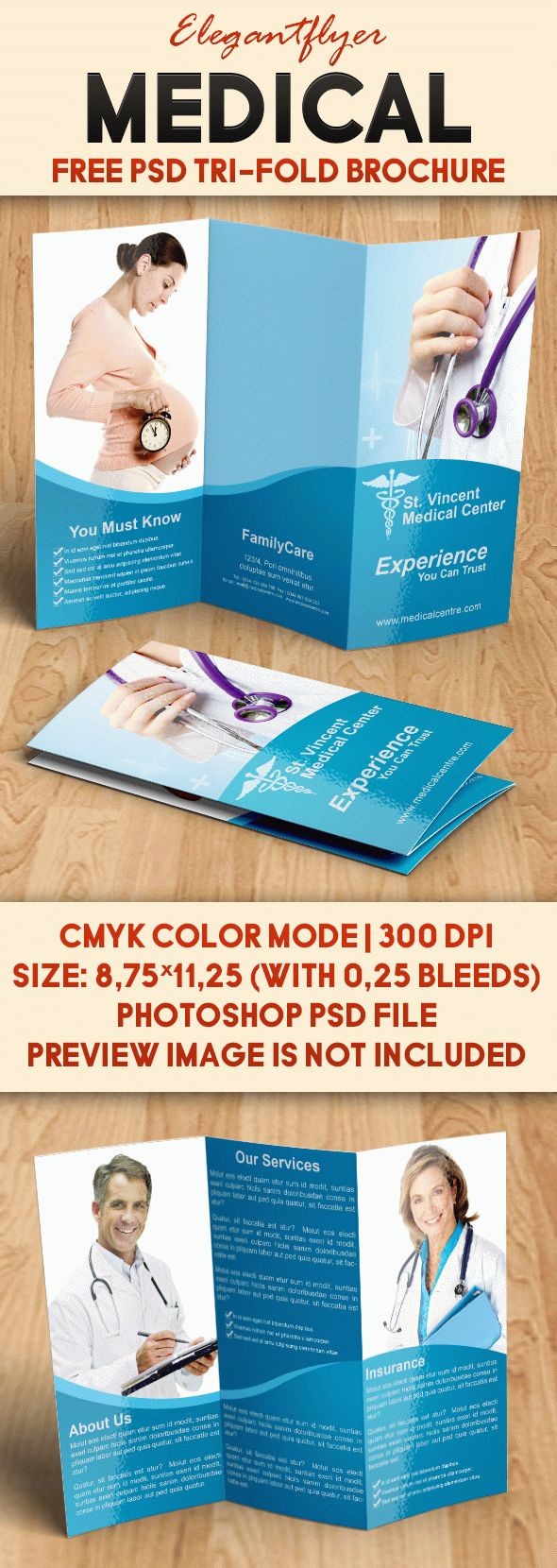 Medical Tri-Fold Brochure by ElegantFlyer