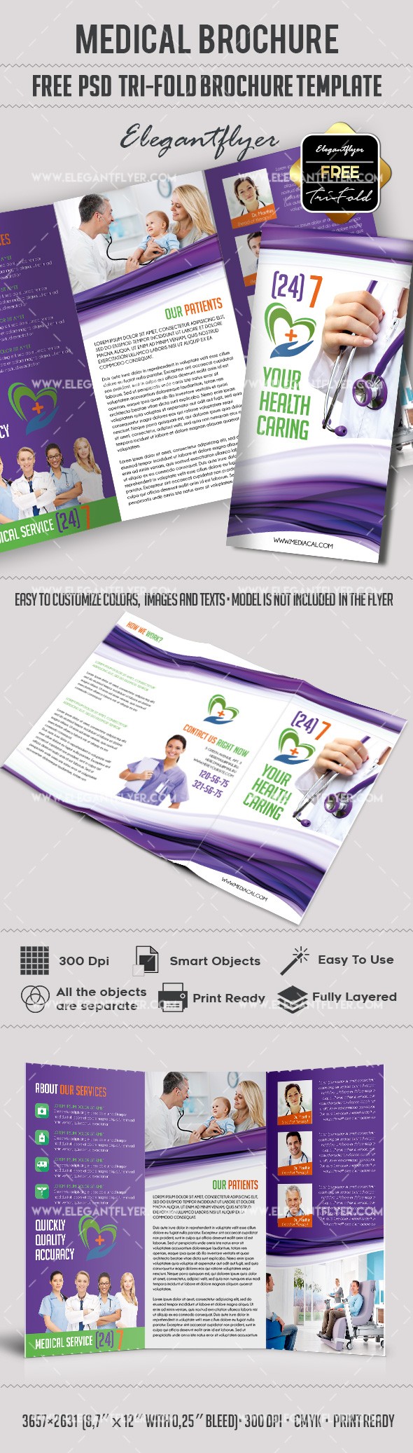 Medical Tri-Fold Brochure by ElegantFlyer