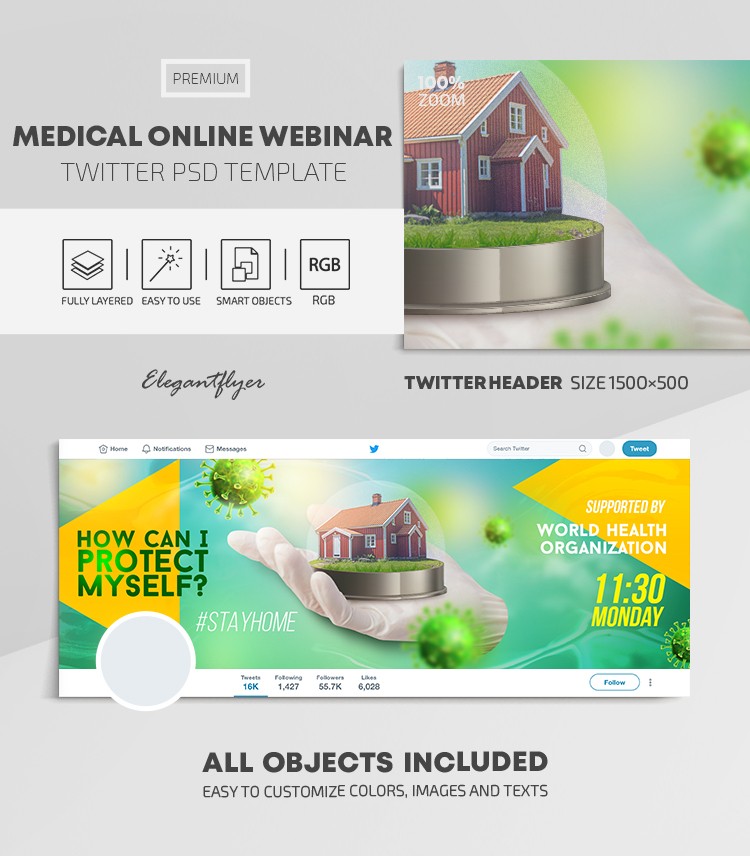 Webinar médico online by ElegantFlyer