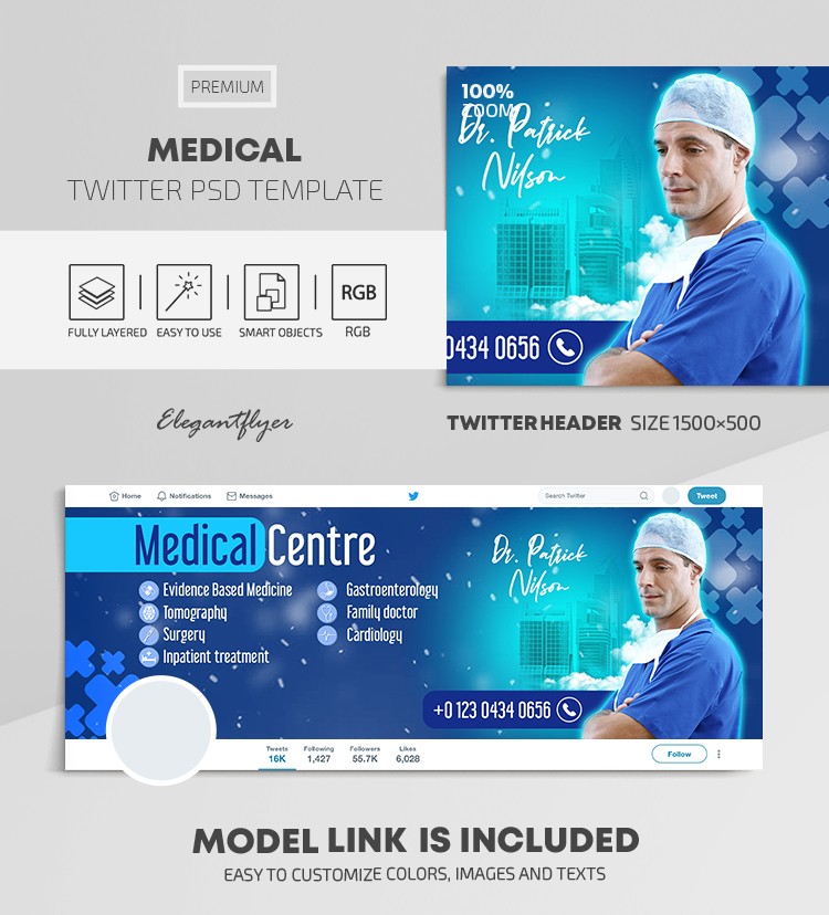 Twitter médical by ElegantFlyer