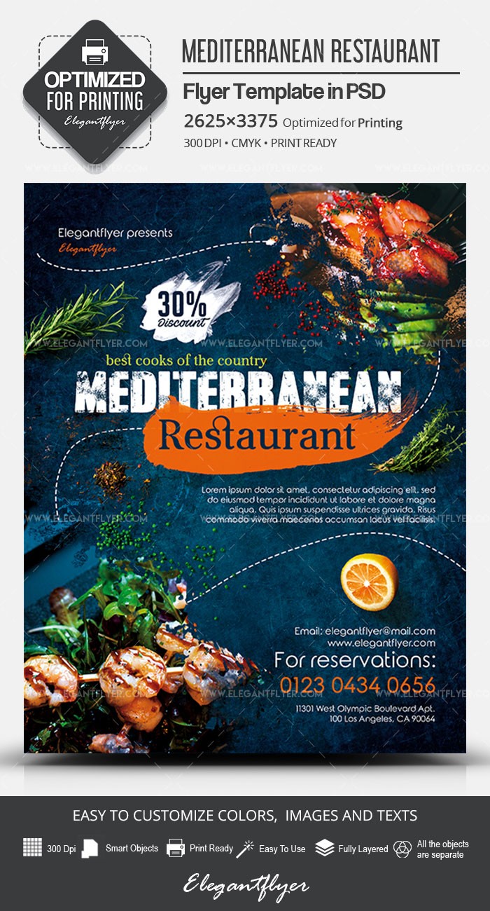 Mediterranean Restaurant by ElegantFlyer