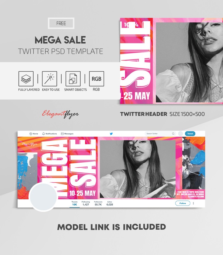 Mega Sale Twitter. by ElegantFlyer