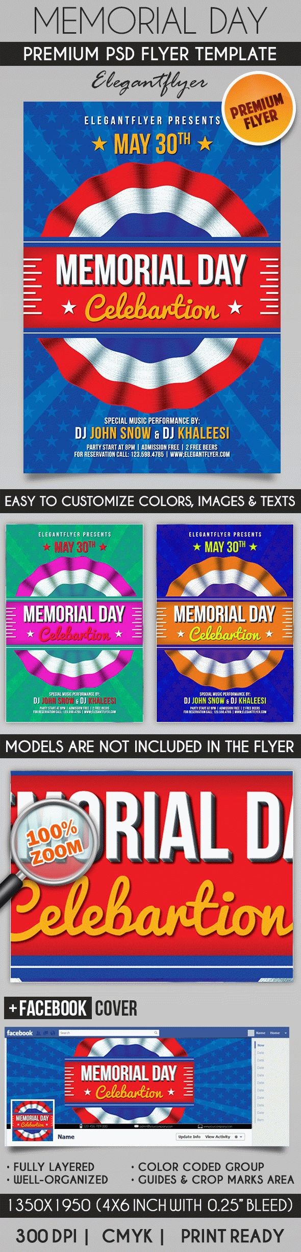 Celebrazione del Memorial Day by ElegantFlyer