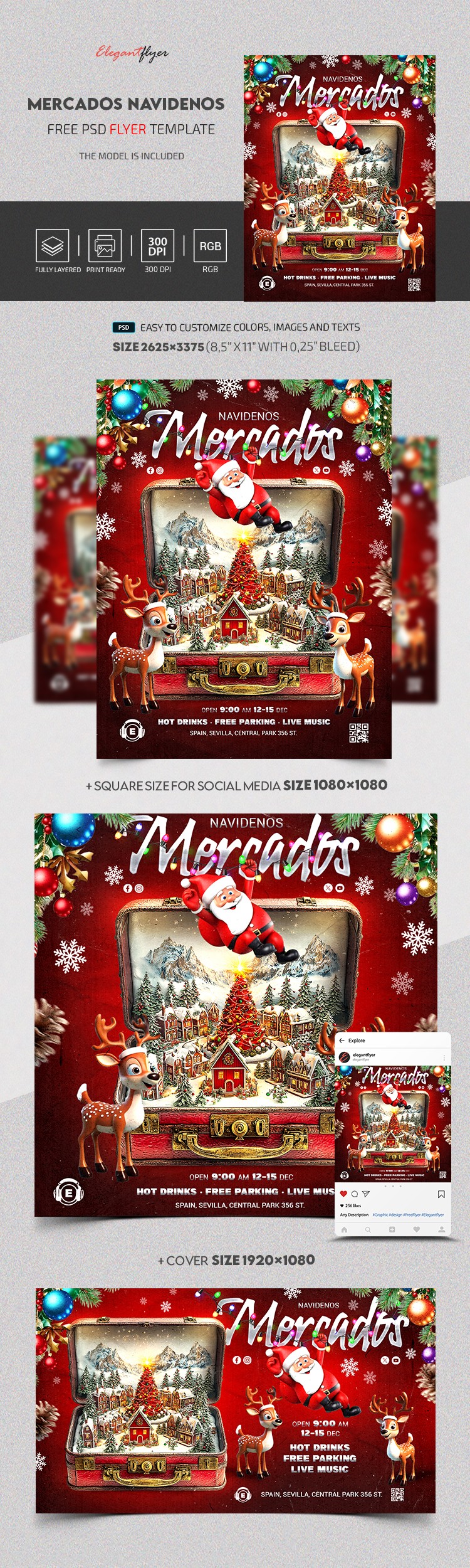 Mercados Navidenos by ElegantFlyer