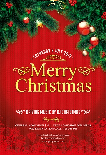 1000+ Free Christmas Flyer Templates (PSD) - by Elegantflyer