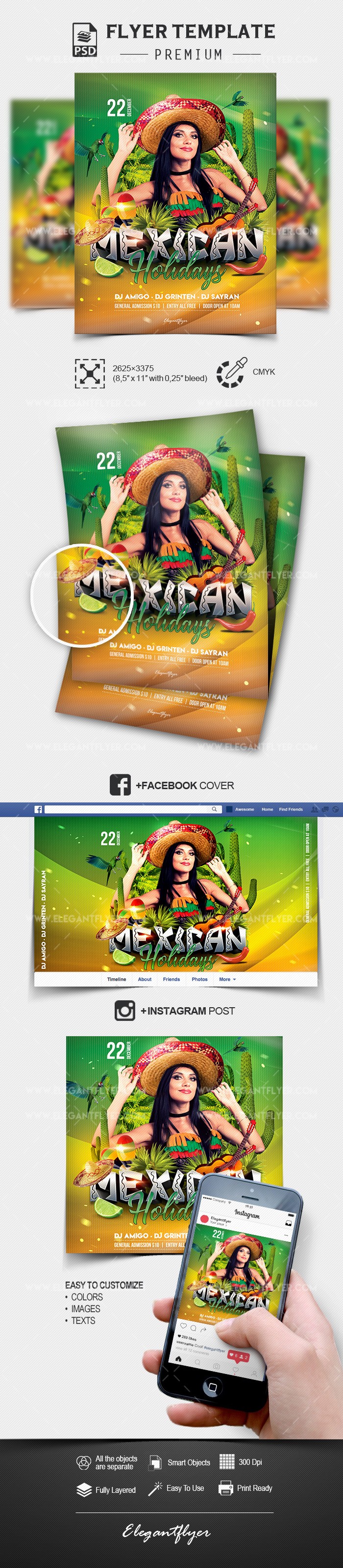 Mexican Holidays by ElegantFlyer