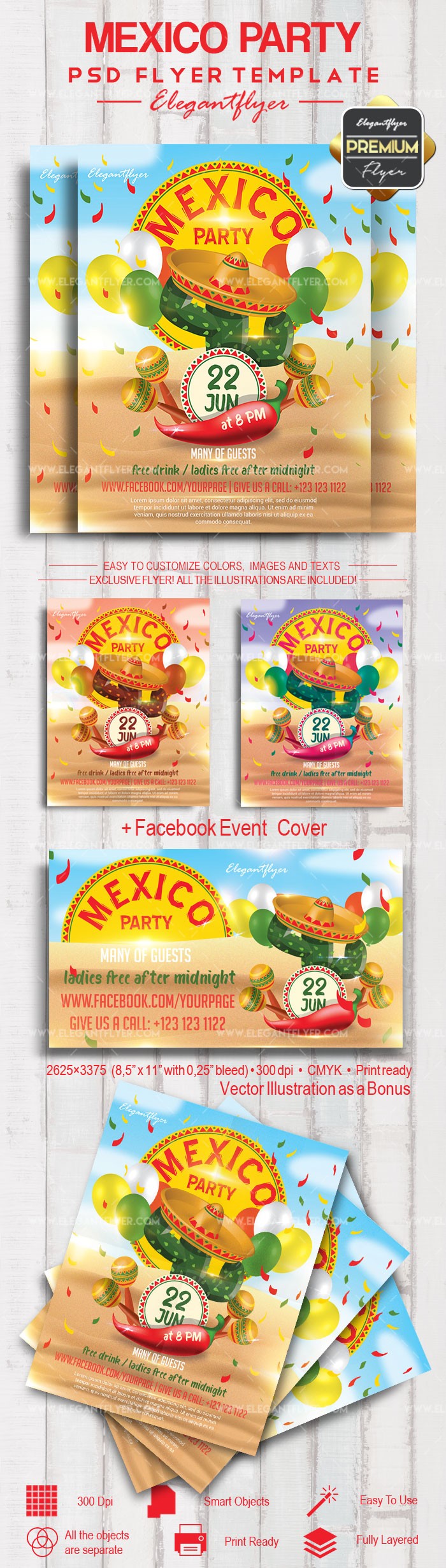 Mexiko Party Event by ElegantFlyer