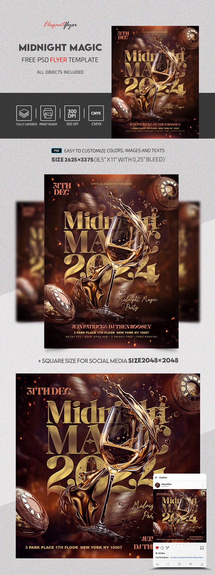 Magic Flyer Graphics, Designs & Templates