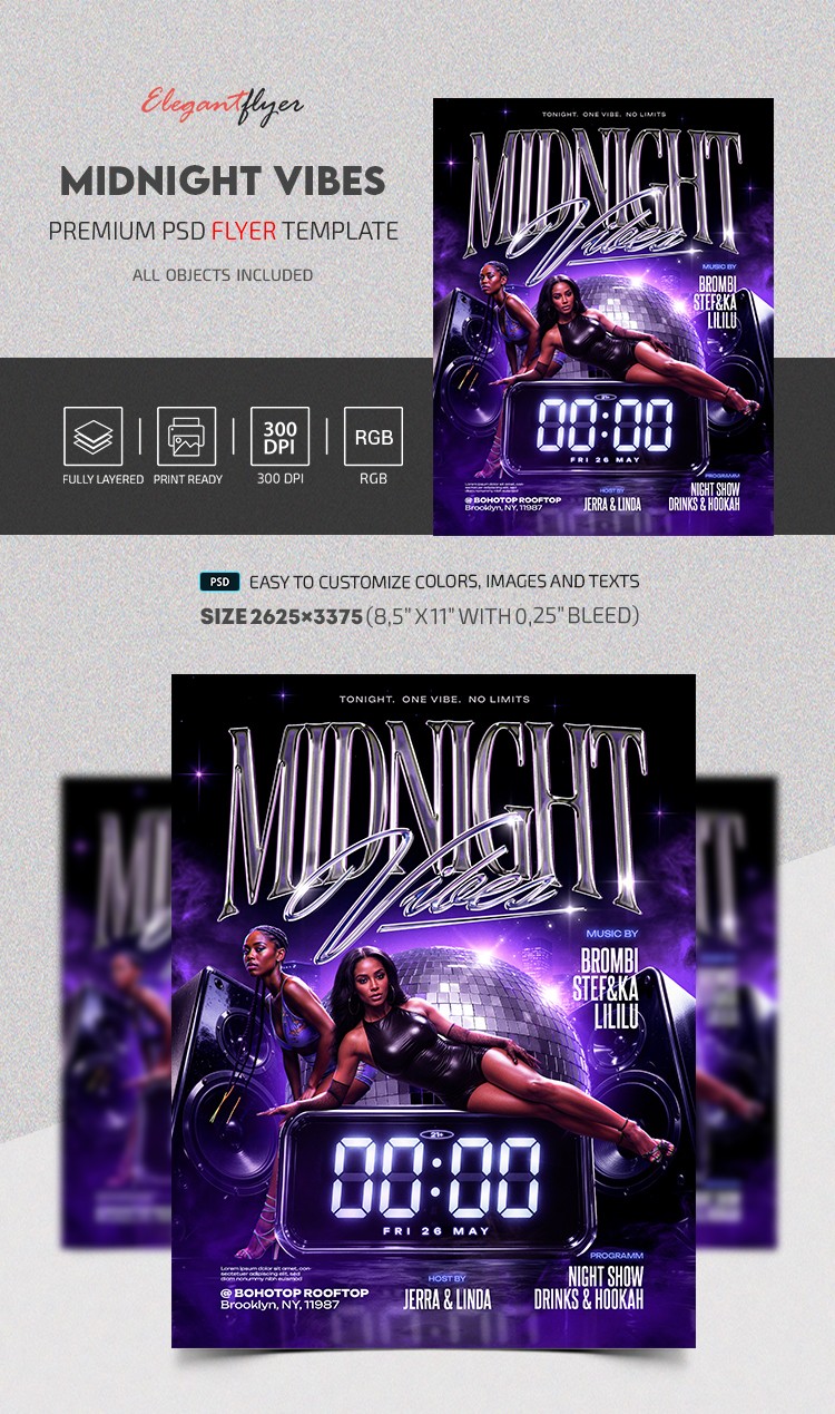 Midnight Vibes Flyer by ElegantFlyer