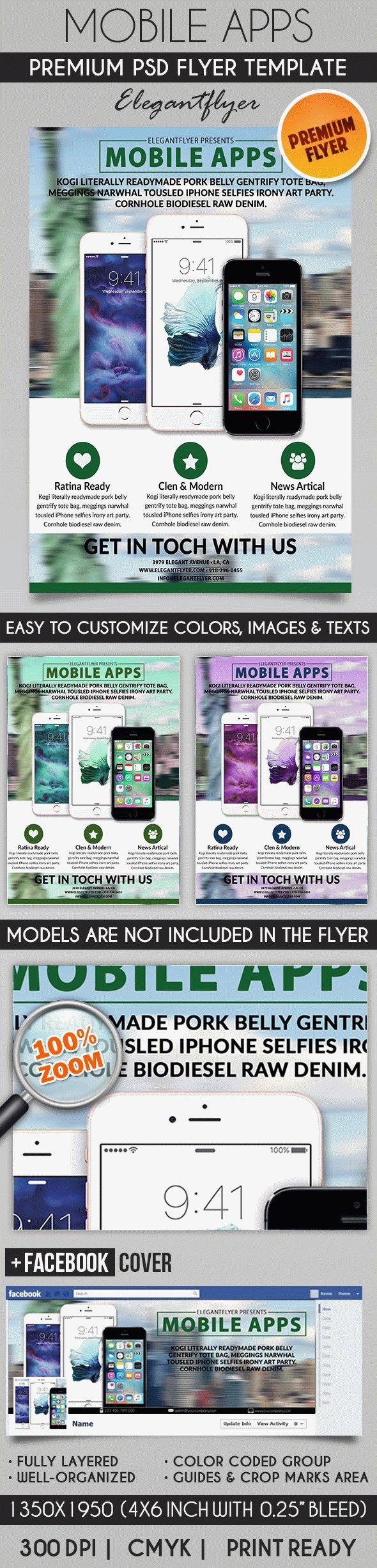 Mobile Apps Promotion by ElegantFlyer