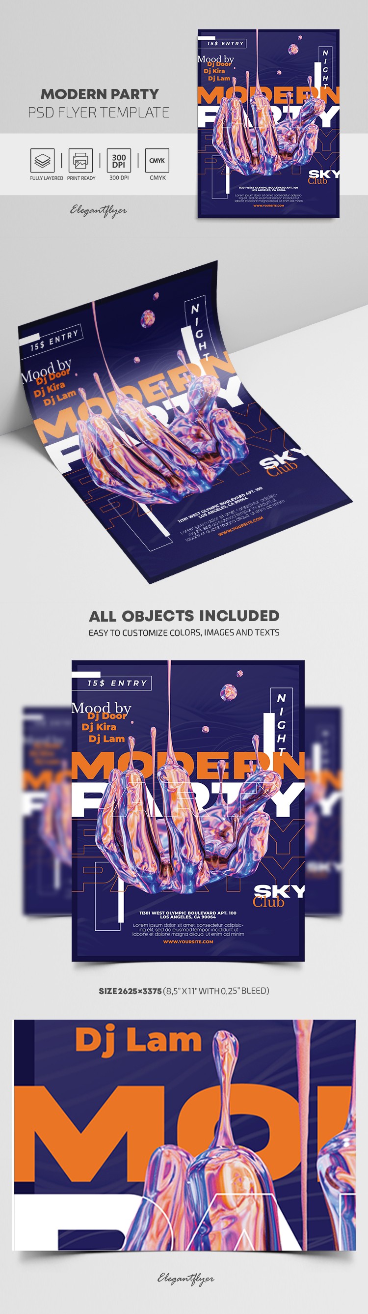 Modern Party Flyer by ElegantFlyer