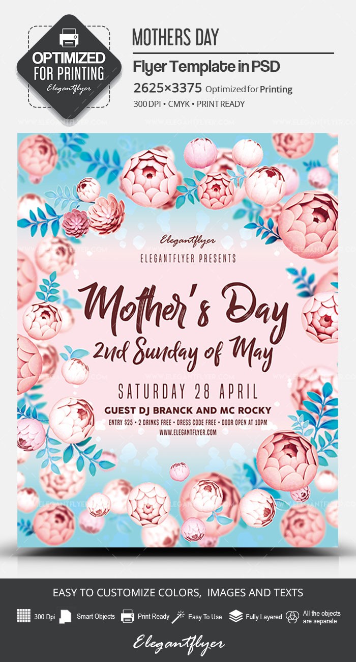 Mother’s Day – 2nd Sunday of May by ElegantFlyer