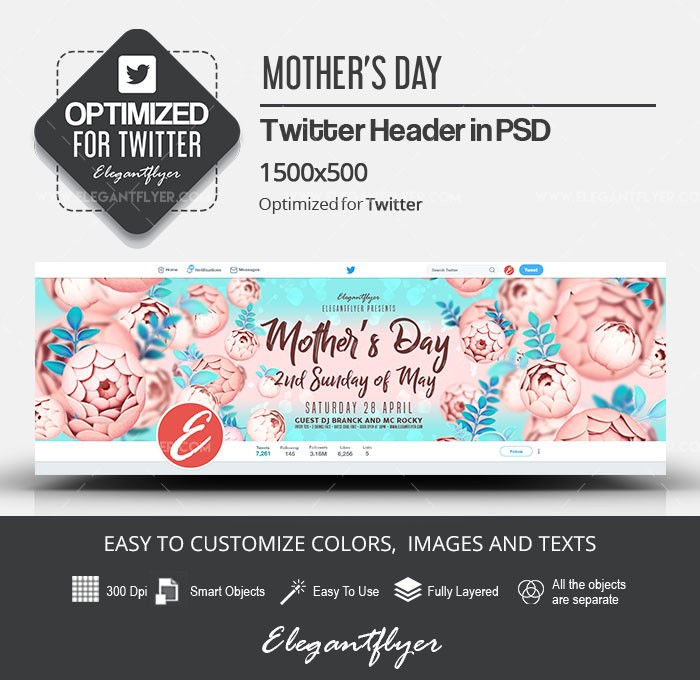 Mother’s Day Twitter by ElegantFlyer
