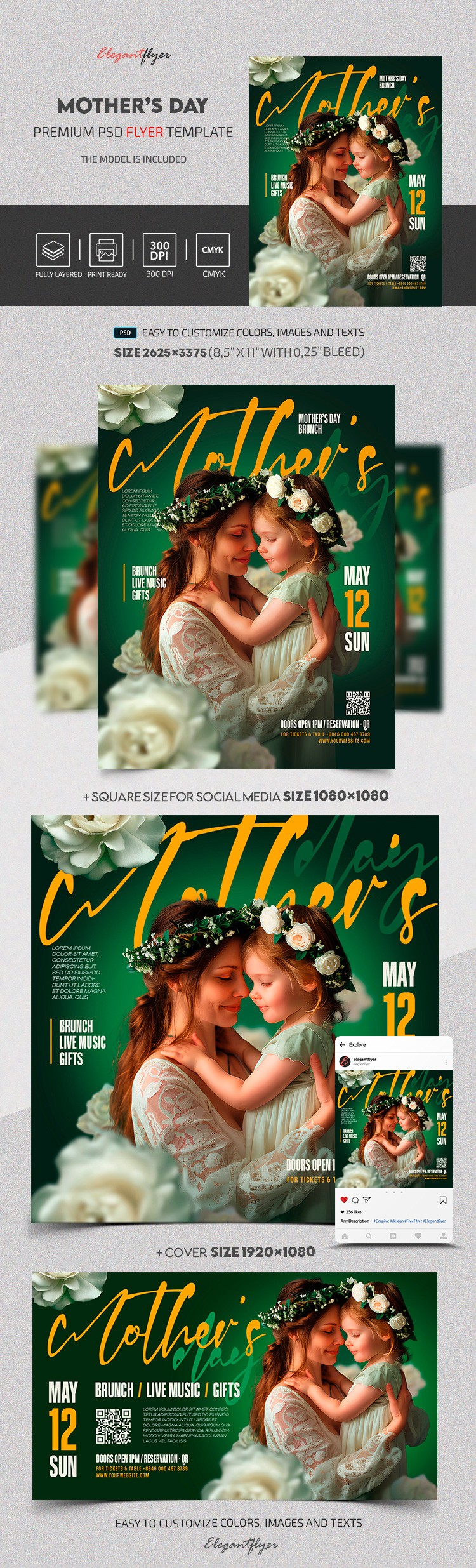 Mother's Day Flyer by ElegantFlyer